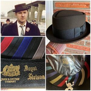 Vintage 50s/60s Royal Stetson Porkpie Hat Size 7 3/8